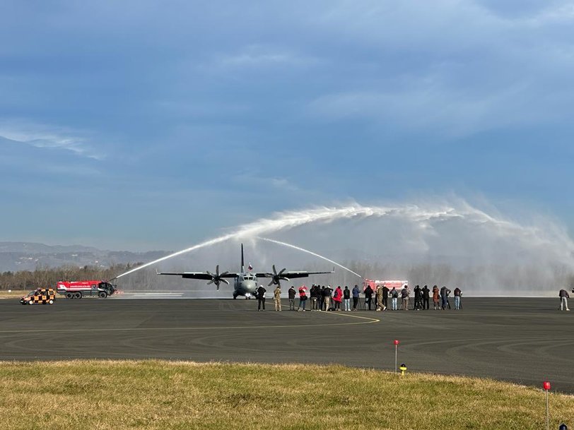 LEONARDO DELIVERS THE FIRST C-27J SPARTAN TACTICAL TRANSPORT AIRCRAFT TO SLOVENIA